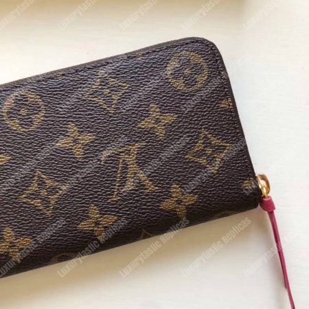 LV Clemence Wallet Monogram Freesia - Image 8