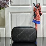 LV Toilet Pouch PM Damier Graphite Canvas