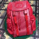 Gucci Dapper Dan Backpack Hibiscus Red