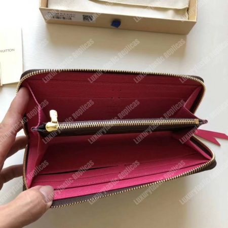 LV Clemence Wallet Monogram Freesia - Image 9