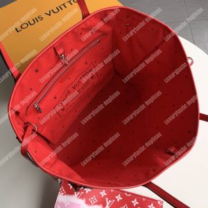 LV Escale Neverfull MM Rouge - Image 9