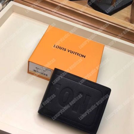 LV Fall-Winter 2018 Multiple Wallet Dark Infinity Leather - Image 10