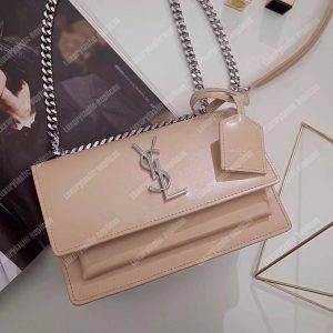 Saint Laurent Small Sunset Bag Powder Grained - Image 9