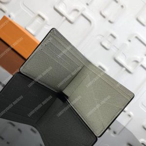 LV Multiple Wallet Taiga Leather Silver - Image 8