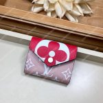 LV Summer 2019 Zoé Wallet Monogram Canvas Red/Pink