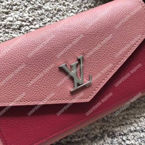 LV MyLockMe Wallet Rose Boudoir Lie de Vin - Image 11
