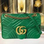 Gucci GG Marmont Medium Matelasse Shoulder Bag Emerald Green