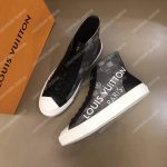 LV Tattoo Sneaker Boot Dameir Tartan Canvas Black