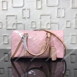 LV Neo Triangle Vernis Leather Rose Ballerine - Image 11