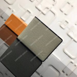 LV Multiple Wallet Taiga Leather Silver - Image 10