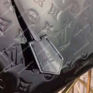 LV Montaigne MM Tote Bag Monogram Vernis Black - Image 9