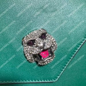 Gucci Medium Leather Shoulder Bag Green - Image 3