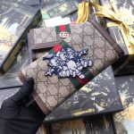 Gucci Ophidia GG Continental Wallet With Three Little Pigs