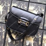 Gucci 1995 Horsebit Shoulder Bag Black