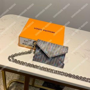 LV Kirigami Necklace Wallet Monogram LV Pop Motif Bleu - Image 4