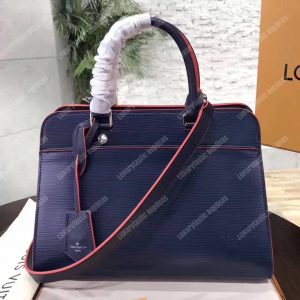 LV Epi Vaneau MM Bag Epi Leather Indigo - Image 8