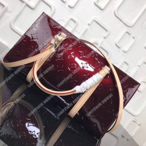 LV Neo Triangle Vernis Leather Amarante - Image 10