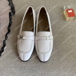Hermes H Buckle Loafer White
