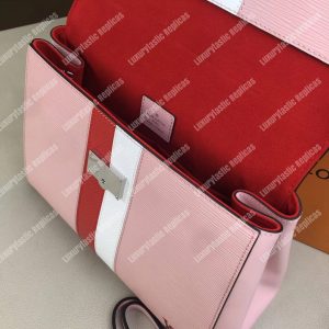 LV Cluny MM Epi Leather Rose Ballerine - Image 9