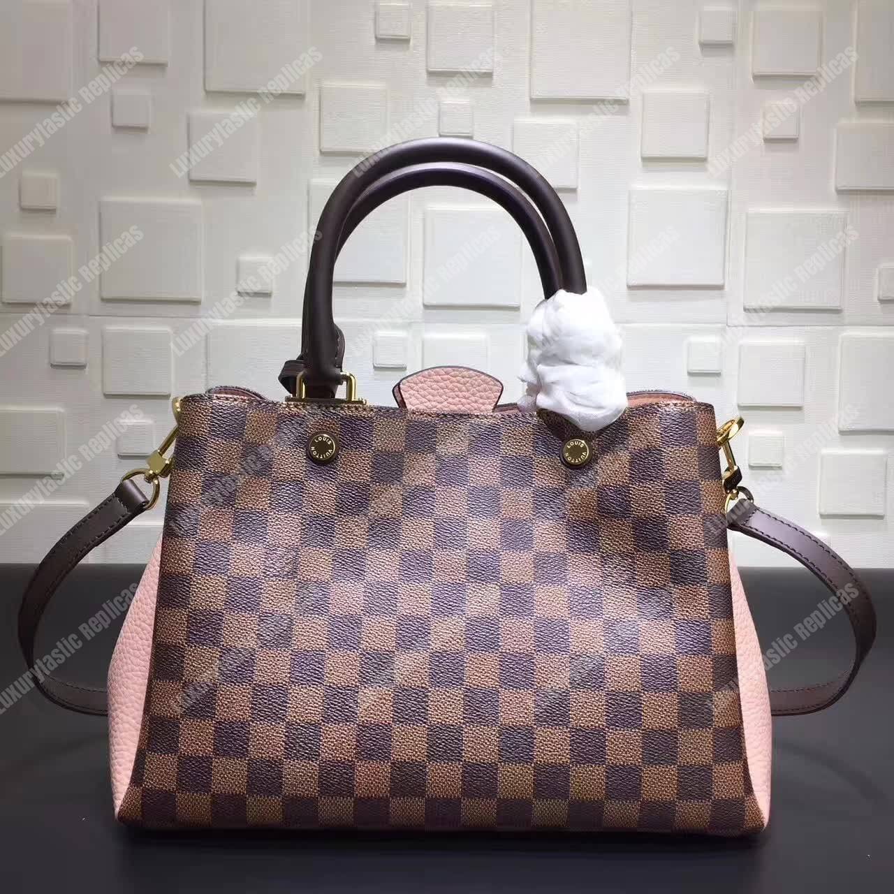 Louis Vuitton - Brittany Damier Canvas & Taurillon Bag Magnolia