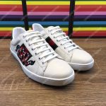 Gucci Ace Embroidered Snake Sneaker White