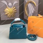 LV Capucines Mini Crocodilien Brillant Cactus