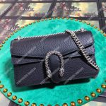 Gucci Dionysus Leather Small Bag Black