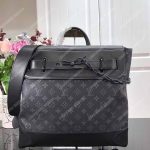 LV Streamer PM Taiga Leather Monogram Gray