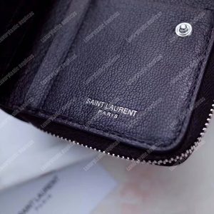 Saint Laurent Compact Zip Around Wallet Black - Image 5