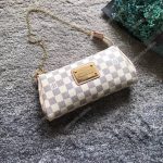LV Eva Clutch Damier Azur Canvas