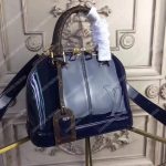 LV Alma BB Patent Leather Marine