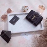 Saint Laurent Compact Zip Around Wallet Black