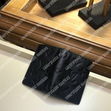 LV Pocket Organizer Taurillon Leather Noir - Image 6