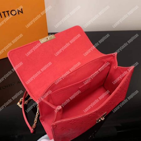 LV Saint Sulpice PM Monogram Empreinte Leather Cerise - Image 9