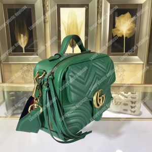 Gucci GG Marmont Small Shoulder Bag Emerald Green - Image 3