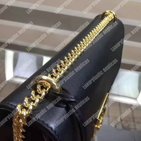 Gucci Padlock Leather Shoulder Bag Black - Image 6