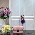 LV Trunk Chain Wallet Rose Ballerine