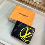 LV Multiple Wallet Epi Leather Yellow LV Initials