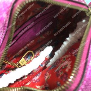 Gucci Laminated Leather Mini Bag Purple - Image 9