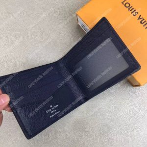 LV Slender ID Wallet Taiga Leather Bleu Marine - Image 7