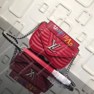 LV New Wave Chain Bag PM Red - Image 11