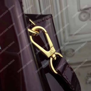 LV Montaigne MM Tote Bag Monogram Vernis Amarante - Image 10