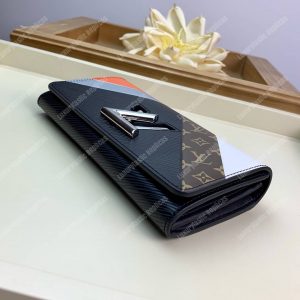 LV Twist Wallet Epi Leather Monogram Noir Tan - Image 4