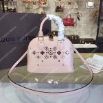 LV Alma BB Tote Bag Monogram Vernis Rose Ballerine