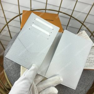 LV Passport Cover Taiga Monogram White - Image 7