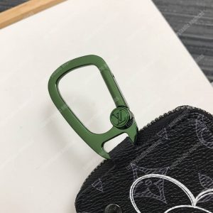 LV Zip Key Ring Monogram Vivienne Eclipse Black - Image 5