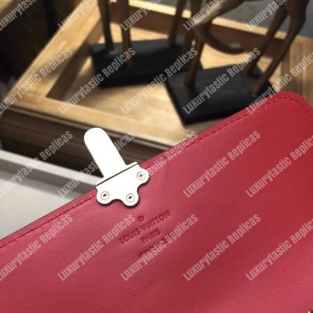 LV Cherrywood Wallet Patent Leather Red - Image 8