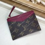 LV Zipped Card Holder Monogram Raisin Purple