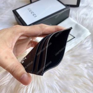 Gucci GG Marmont Card Case Metal Detail Black - Image 5