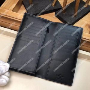 LV Fall-Winter 2018 Brazza Wallet Dark Infinity Leather - Image 10